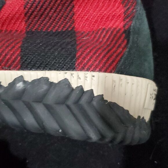 Sorel Out N About Buffalo Plaid Duck Boot in Red & Black Size 8 - Picture 8 of 13
